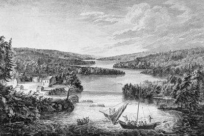 1760年，在圣劳伦斯湾的法国殖民地Miramichi的视图 作者 保罗·桑德比