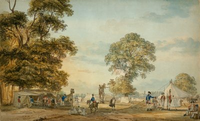 1780年戈登暴乱期间在海德公园扎营 作者 保罗·桑德比
