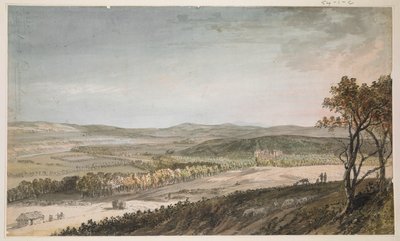 尼斯代尔，与德鲁姆兰格，约 1751 年（纸上铅笔外涂钢笔、水洗和水彩） 作者 保罗·桑德比