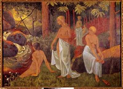 Paul Serusier (1863-1927) 1908 年巴黎市立现代艺术博物馆的《沐浴者》画作 作者 保罗·塞鲁西耶