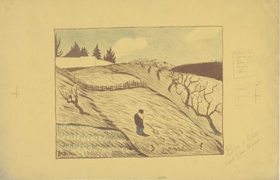 La fin du jour（一天的结束）1893（彩色平版印刷） 作者 保罗·塞鲁西耶