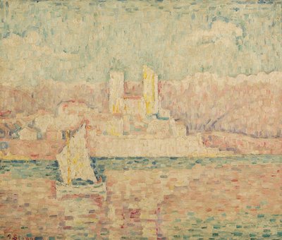 昂蒂布早晨，1919年 作者 Paul Signac