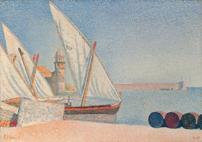 科利尤尔（Les Balancelles），1887年 作者 Paul Signac