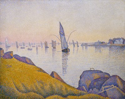 晚上平静，孔卡尔诺，作品220（快板） 作者 Paul Signac