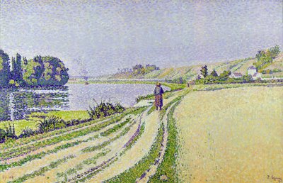 Herblay，La River 作者 Paul Signac