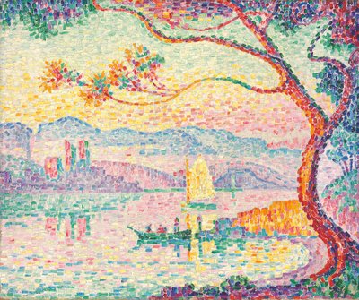昂蒂布港，1917年 作者 保罗·西尼亚克