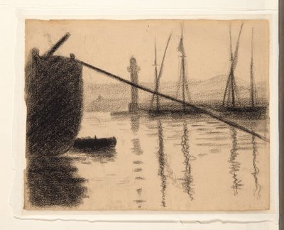 圣特罗佩，从船厂看到的码头，1892年 作者 保罗·西尼亚克