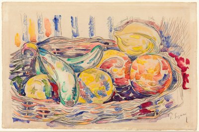 静物，约1918-1920年 作者 保罗·西尼亚克