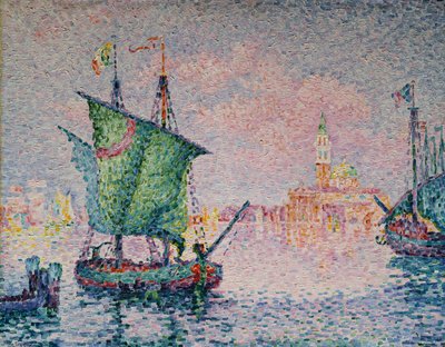 威尼斯-粉红云 作者 Paul Signac