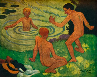 男孩沐浴，1906年 作者 保罗·塞鲁西耶