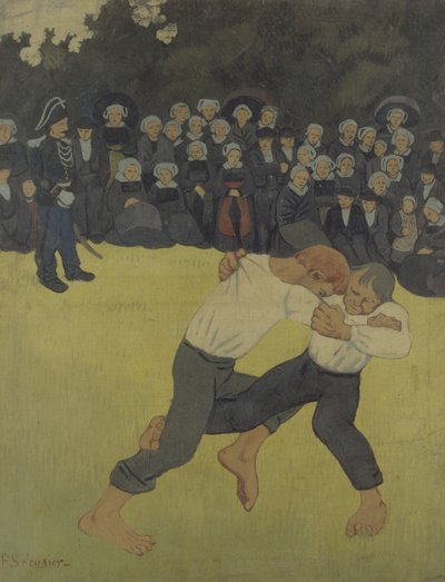 布雷顿摔跤，1890-1891年 作者 保罗·塞鲁西耶