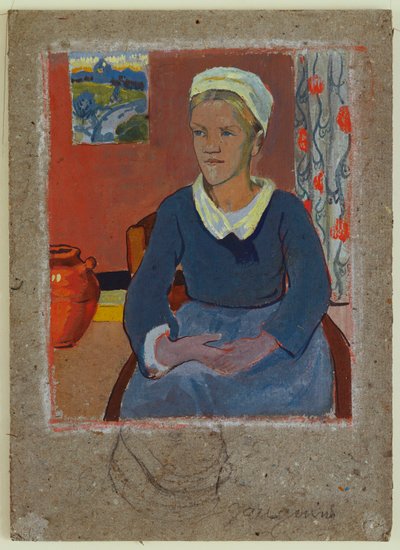 路易丝（Louise）或不列塔尼仆人（The Breton Servant），1890年 作者 保罗·塞鲁西耶
