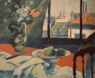 窗口中的自然风光-1891年-O - L-NABI PAINT 作者 保罗·塞鲁西耶