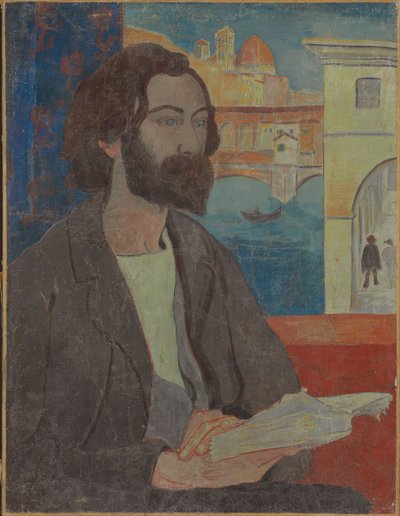埃米尔·伯纳德（Emile Bernard）在佛罗伦萨的肖像，1893年 作者 保罗·塞鲁西耶