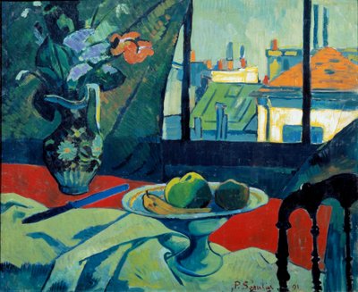 静物，艺术家工作室 Paul Serusier (1863-1927) 1891 年作画。 0,6x0,73 m 巴黎，奥赛博物馆 作者 保罗·塞鲁西耶