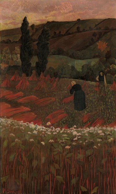 荞麦的收获》，1899年。 作者 保罗·塞鲁西耶
