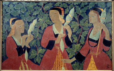 The Three Spinners Painting by Paul Serusier (1863-1927) 1918 Brest Museum of Fine Arts 作者 保罗·塞鲁西耶