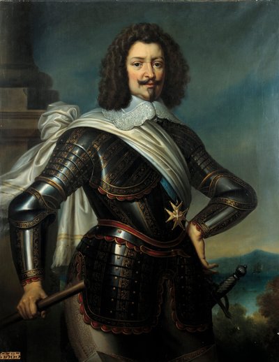 Charles de Lorraine 的肖像，Joineville 王子，Joyeuse 公爵和 Henri de Guise 的第四代公爵 Guise (1571-1640) 腹股沟之子 Paulin Guerin (1783-1855) 19 世纪的绘画。 1,22x0,96 米 作者 保林·让·巴蒂斯特·格林