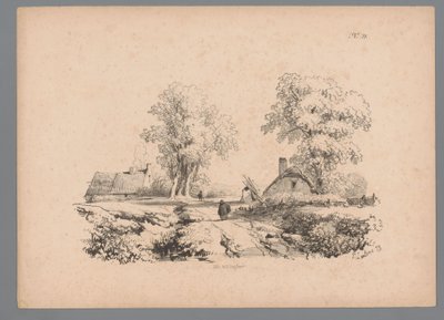 有两座房屋和两个人物的风景画
保卢斯-劳特斯的风景研究（系列名称）
保卢斯-劳特斯的 40 幅风景画新作（系列名称） 作者 F. Tessaro (uitgever)