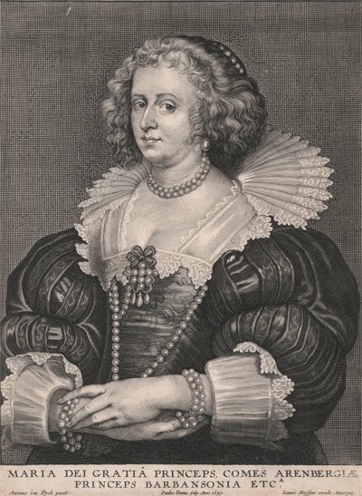 Maria dei Gratia Princeps, Comes Arenbergiæ, Princeps Barbansonia etca. 作者 保罗·本丢斯