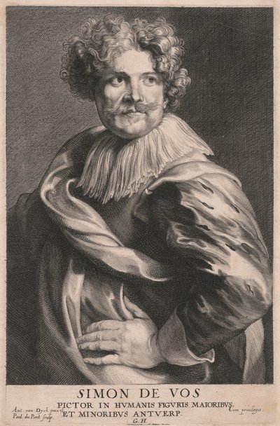 西蒙-德-沃斯，《人类主要和次要人物画像》（Pictor in Humanis Figuris Majoribus, et Minoribus Antuerp 作者 保罗·本丢斯