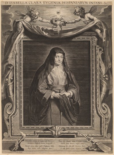 伊莎贝拉-克拉拉-欧亨尼娅，西班牙王后 作者 Paulus Pontius，以彼得·保罗·鲁本斯爵士的名字命名