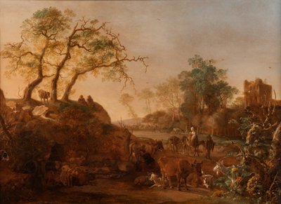 飞往埃及的飞行，1644年 作者 Paulus Potter