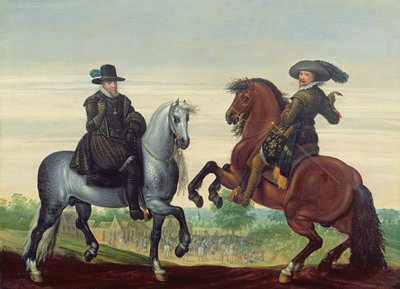 奥兰治王子拿骚的Maurits（1567-1625）和Frederik Hendrik（1584-1647） 作者 保韦尔斯·范希勒加特