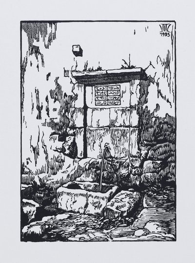 1923年在巴赫奇萨赖省可汗宫的喷泉 作者 帕维尔（Pavel Alexandrovich Shillingovsky）