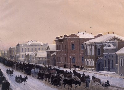 托木斯克，Magistratskaya街，1897年的节气，1897年。 作者 帕维尔·米哈伊洛维奇·科沙罗夫