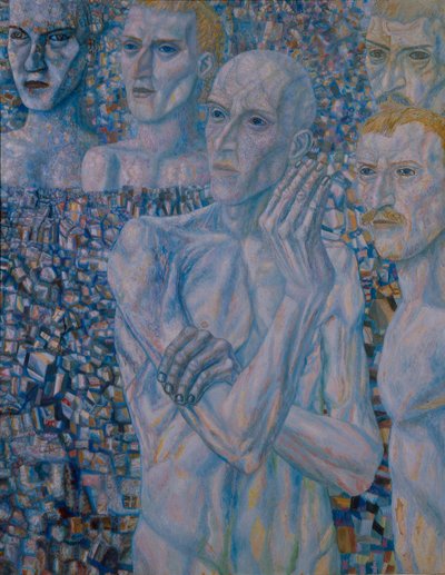 男性，1930年代初 作者 帕维尔·尼古拉耶维奇·菲洛诺夫（Pavel Nikolayevich Filonov）