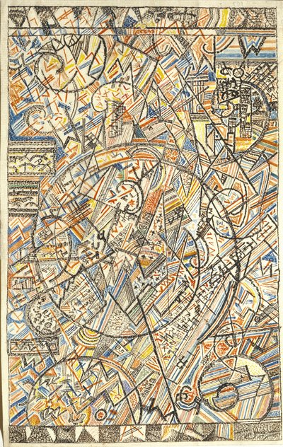 1920-1922年的宇宙公式 作者 帕维尔·尼古拉耶维奇·菲洛诺夫（Pavel Nikolayevich Filonov）