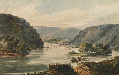 哈珀斯费里的波托马克河景观，1811-约1813年。 作者 帕维尔·彼得罗维奇·斯维因