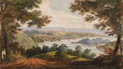 从亚历山大路看华盛顿和乔治敦，1811-约1813年。 作者 帕维尔·彼得罗维奇·斯维因