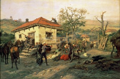 1876-77 年俄土战争场景 作者 帕维尔·科瓦列夫斯基（Pavel Kowalewsky）