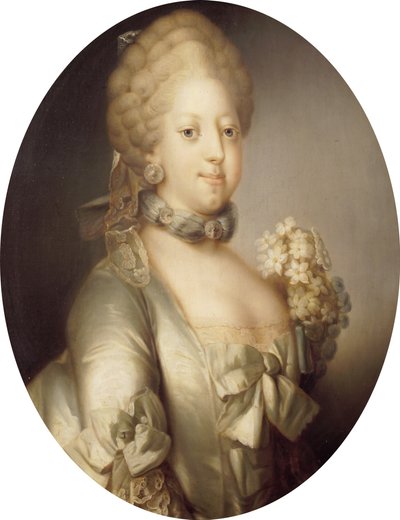 大不列颠的卡罗琳·马蒂尔达（Caroline Matilda）肖像，1751-1775年，丹麦皇后，约1767年。 作者 Peder Als