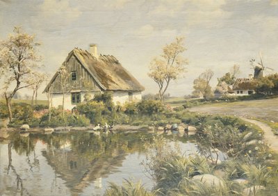 池塘边的小屋 作者 佩德·蒙斯特