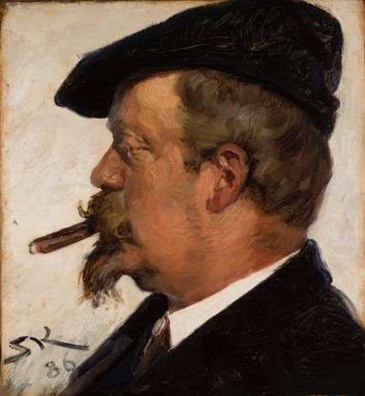 维尔海姆-罗森斯坦肖像 作者 Peder Severin Krøyer