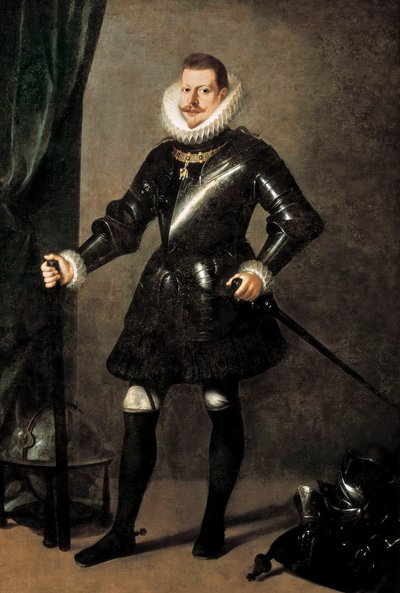西班牙国王菲利普三世的肖像（1578-1621） 作者 佩德罗·安东尼奥·维达尔