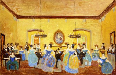 殖民地小教堂； El Minue Colonial 作者 佩德罗·菲加里（Pedro Figari）