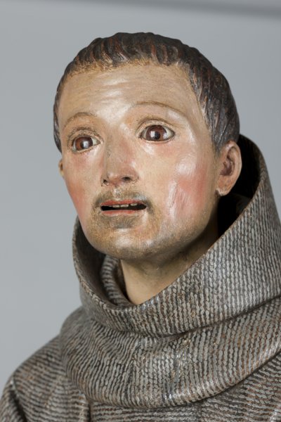 Alcala圣地亚哥，c.1665-70（多色木材） 作者 Pedro de Mena