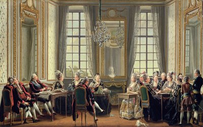 1779年Drottningholms宫的对话 作者 佩尔·希勒斯特罗姆（PehrHilleström）