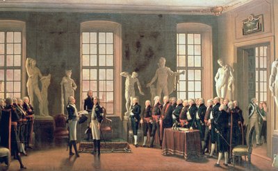 Gustav IV Adolf于1797年访问美术学院 作者 佩尔·希勒斯特罗姆（PehrHilleström）
