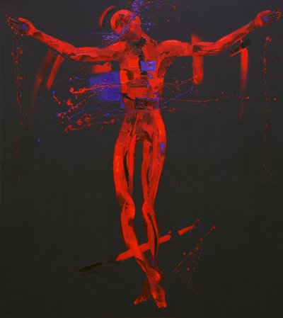 Jesus Dies on the Cross - Station 12 (oil on canvas) 作者 潘妮·沃登（Penny Warden）