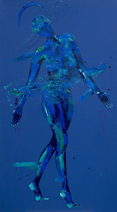 耶稣会见他的母亲 - 第四站（布面油画 作者 潘妮·沃登（Penny Warden）