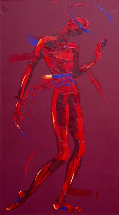 Jesus Speaks to the Women of Jerusalem - Station 8 (oil on canvas) 作者 潘妮·沃登（Penny Warden）