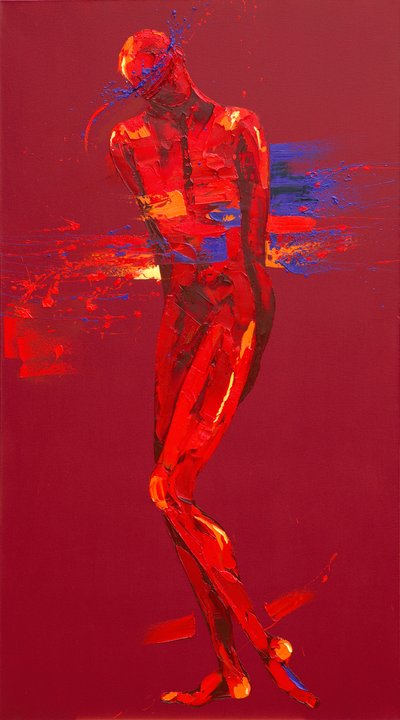Jesus is Stripped - Station 10 (oil on canvas) 作者 潘妮·沃登（Penny Warden）