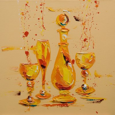 黄色的静物》，2005年（布面油画 作者 潘妮·沃登（Penny Warden）