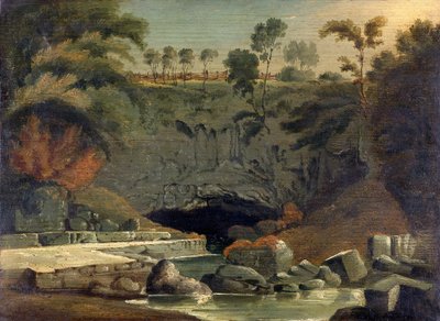 布雷克诺克郡的Porth-yr-Ogof，1819年。 作者 彭里·威廉姆斯