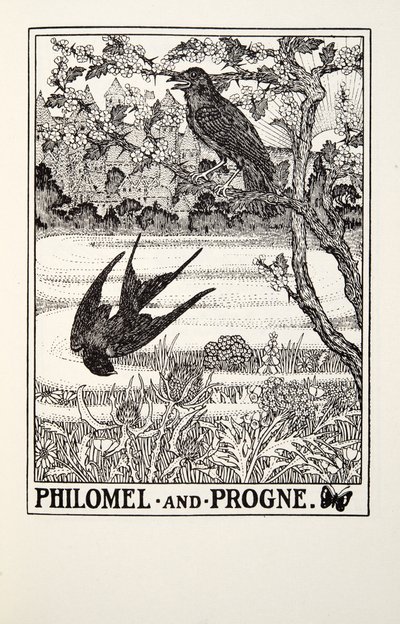 Philomel和Progne，来自Fontaine Fables，酒吧。 1905年 作者 Percy J. Billingshurst